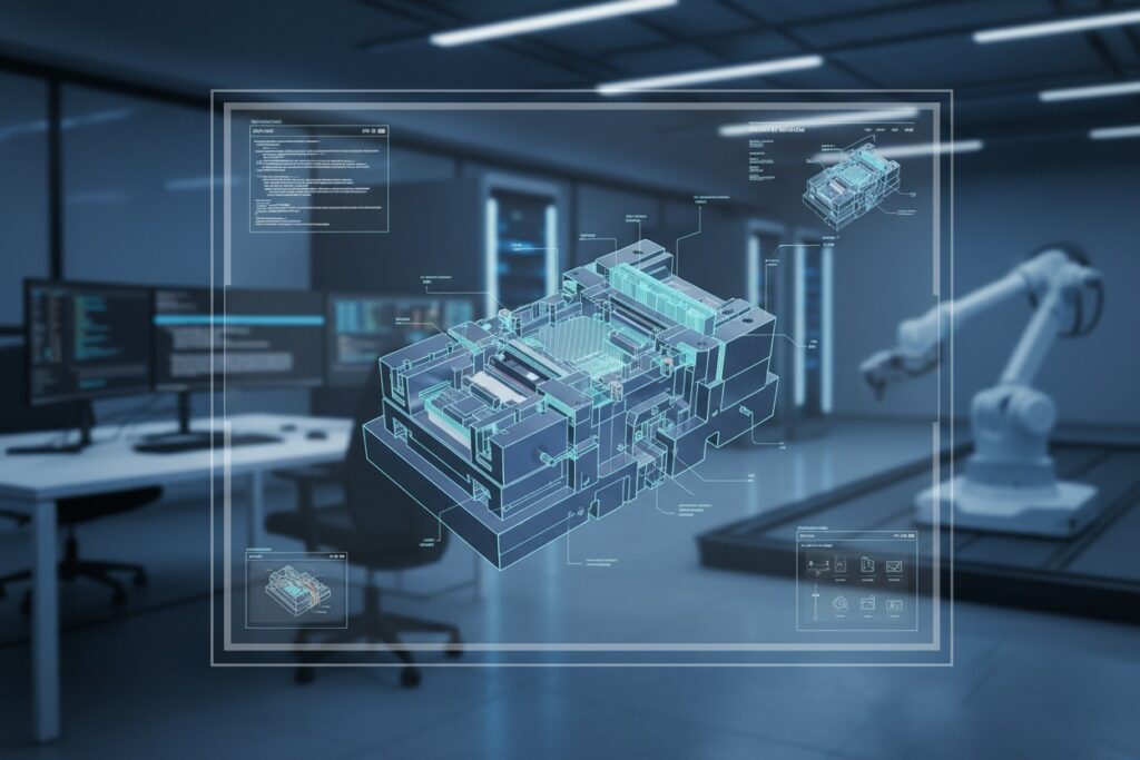 Progettazione CAD 3D di stampi industriali per pressofusione e materie plastiche - Cadwork